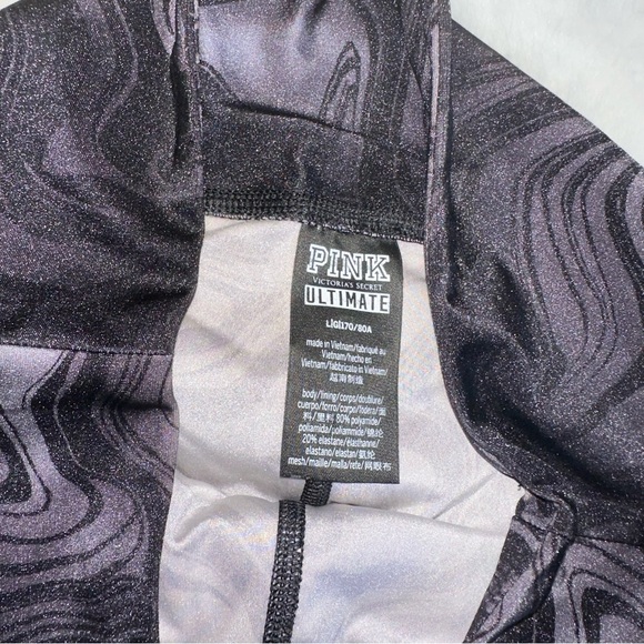 PINK Ultimate Marble Mesh Shine Leggings! - Picture 5 of 6